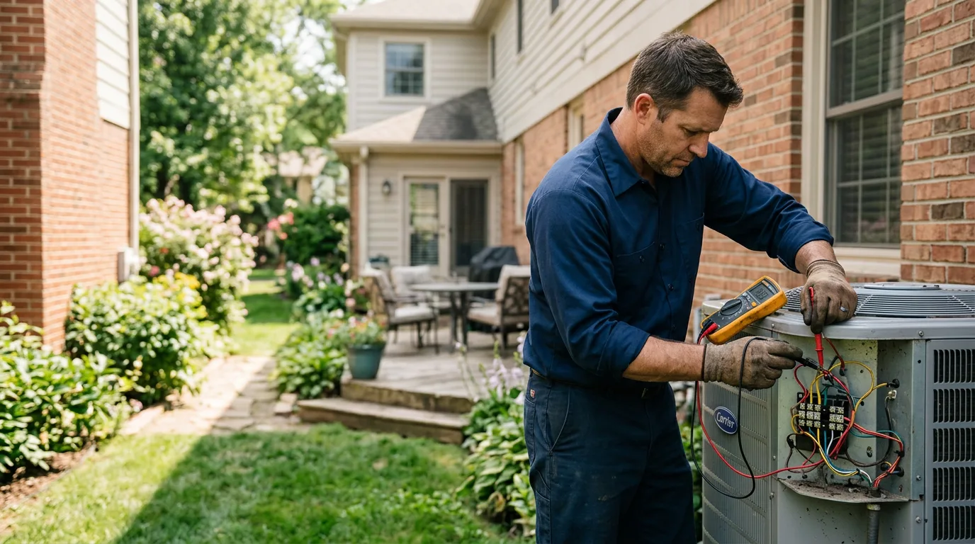 HVAC technician working near Pleasantville, NY